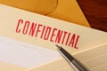 Confidential contents Royalty Free Stock Photo