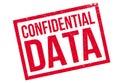 Confidential Data rubber stamp