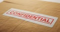 Confidential Document Royalty Free Stock Photo