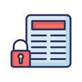 Confidential file Isolated Vector icon which can easily modify or edit