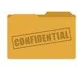 confidential folder isolated icon design Royalty Free Stock Photo