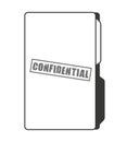 confidential folder isolated icon design Royalty Free Stock Photo