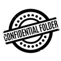 Confidential Folder rubber stamp Royalty Free Stock Photo