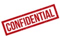 Confidential Grunge Rubber Stamp - Vector Royalty Free Stock Photo