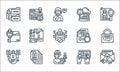 Confidential information line icons. linear set. quality vector line set such as confidentiality, intruder, protection, protection