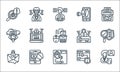 confidential information line icons. linear set. quality vector line set such as employee, backdoor, confidential email,