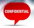 Confidential Red Bubble Background Royalty Free Stock Photo