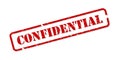 Confidential Rubber Stamp Vector Royalty Free Stock Photo