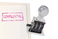 Confidential Rubber Stamp