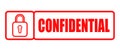 Confidential Rubber Stamp