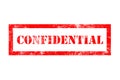 Confidential rubber stamp Royalty Free Stock Photo