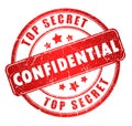 Confidential stamp Royalty Free Stock Photo