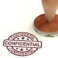 Confidential Stamp Showing Private Correspondence Royalty Free Stock Photo