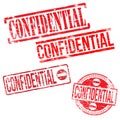 Confidential Stamps Royalty Free Stock Photo