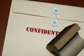 Confidentiality- top secret privacy information Royalty Free Stock Photo