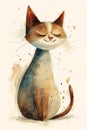 Confidently Smiling: A Playful Portrait of a Kitty Cat Kitten