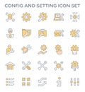 Config setting icon Royalty Free Stock Photo