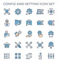 Config setting icon Royalty Free Stock Photo