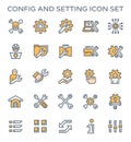 Config setting icon Royalty Free Stock Photo