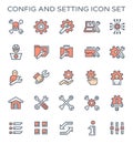 Config setting icon Royalty Free Stock Photo