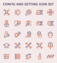 Config setting icon Royalty Free Stock Photo