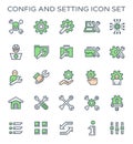 Config setting icon Royalty Free Stock Photo