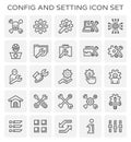 Config setting icon Royalty Free Stock Photo