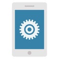 Configuration settings android setting, mob configuration Color Vector icon which can easily modify or edit Royalty Free Stock Photo