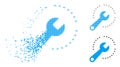 Moving Pixelated Halftone Configure Diagram Icon
