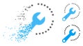 Fractured Pixel Halftone Configure Diagram Icon