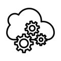 Configure thin line vector icon Royalty Free Stock Photo