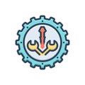 Color illustration icon for Configured, service and repair Royalty Free Stock Photo