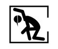 Danger confined space icon, permit required, do not enter sign warning vector eps10