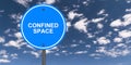 Confined space traffic sign