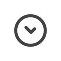 Confirm button icon vector