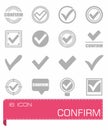 Confirm icon set