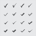 Confirm icons Royalty Free Stock Photo
