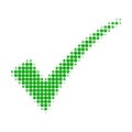 Confirm Tick Halftone Dotted Icon