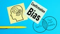 Confirmation Bias is shown using the text Royalty Free Stock Photo