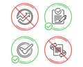 Confirmed, Audit and Rfp icons set. Marketing sign. Accepted message, Arrow graph, Request for proposal. Vector