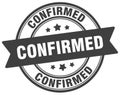 confirmed stamp. confirmed label on transparent background. round sign Royalty Free Stock Photo