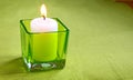 Conflagrant candle Royalty Free Stock Photo