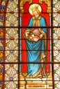 Conflans Sainte Honorine, France - april 3 2017 : the Saint Maclou church Royalty Free Stock Photo