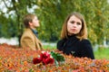 Young couple in conflict Royalty Free Stock Photo