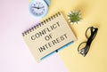 Conflict of interest memo written