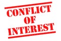 CONFLICT OF INTEREST Royalty Free Stock Photo