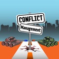 Conflict management Royalty Free Stock Photo