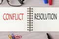 Conflict versus Resolution Royalty Free Stock Photo