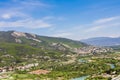 Confluence of  Aragvi river near Mtskheta, Georgia Royalty Free Stock Photo
