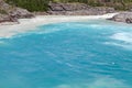 Confluence of Baker River and Nef River, Patagonia, Chile Royalty Free Stock Photo